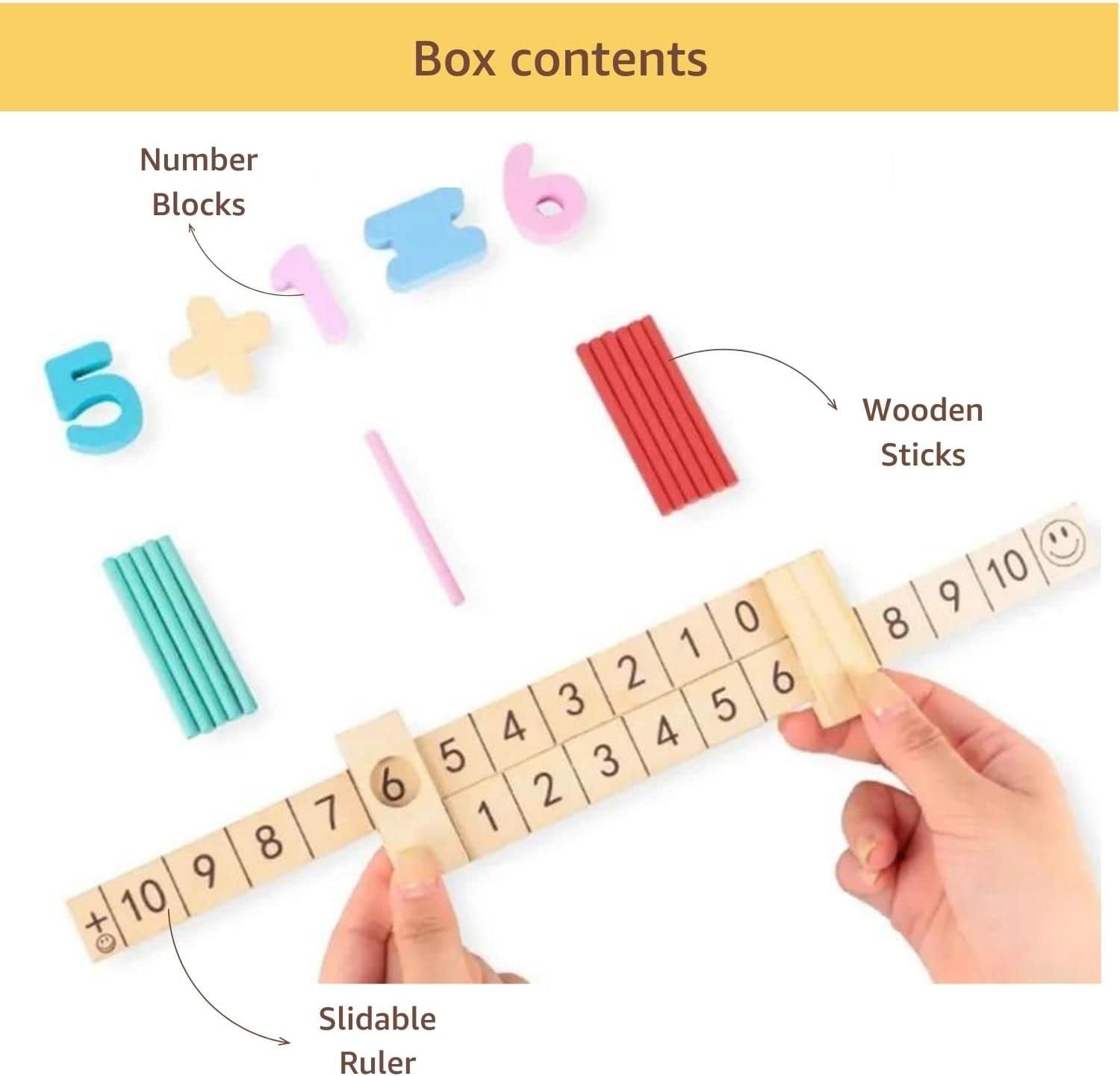 Joc educativ de clasificare cu betisoare si cifre, Matematica, 3 ani 02