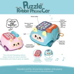 Joc multifuntional, Jucarie de tras si telefon cu sunete si lumini 01