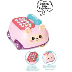 Joc multifuntional, Jucarie de tras si telefon cu sunete si lumini 01