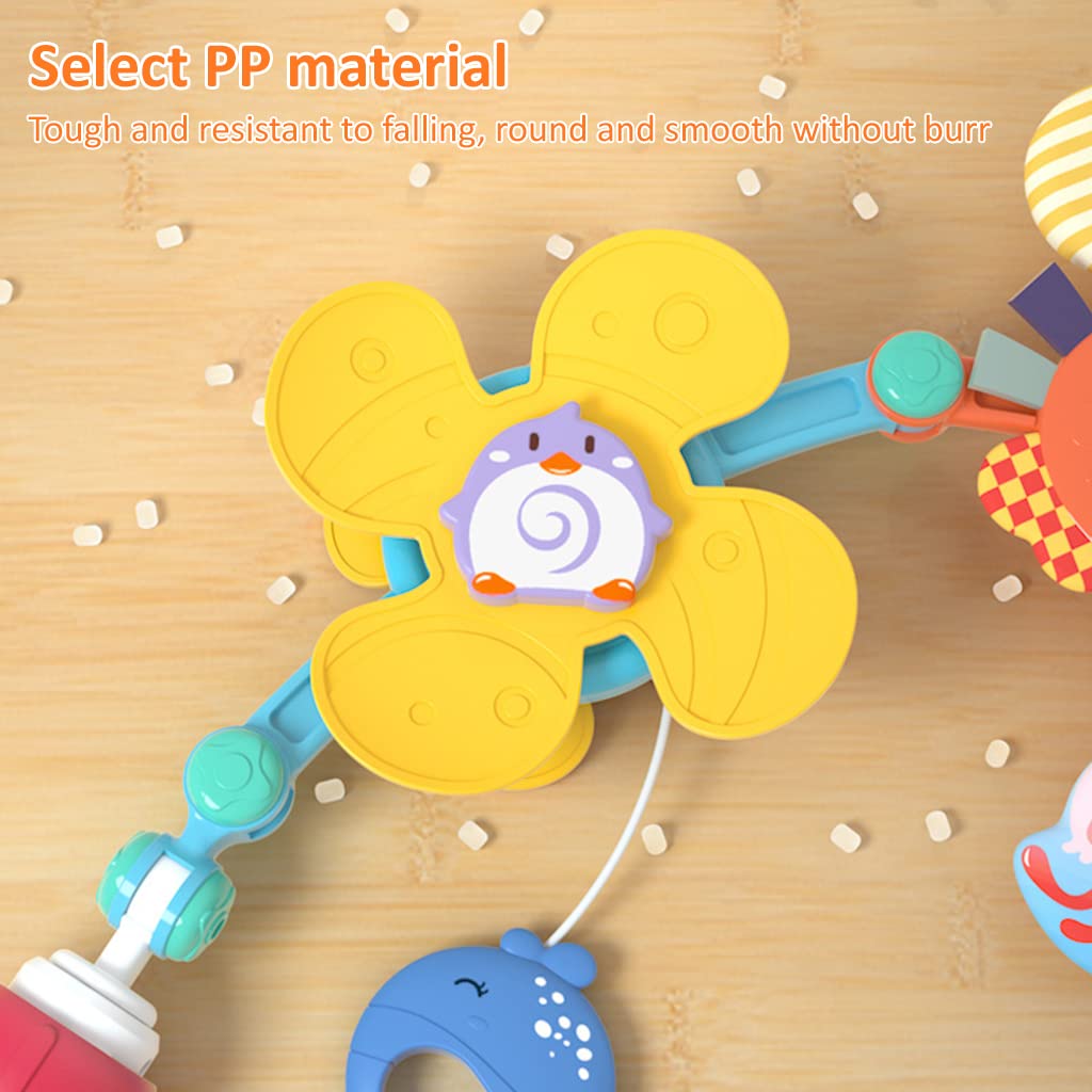 Jucarie bebe pentru carut si patut, Arcada ajustabila si pliabila, 0 luni+, Animale 07