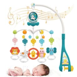 Jucarie bebe pentru patut, 0 luni+, Carusel muzical 01