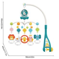 Jucarie bebe pentru patut, 0 luni+, Carusel muzical 01