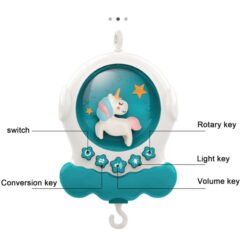 Jucarie bebe pentru patut, 0 luni+, Carusel muzical 01