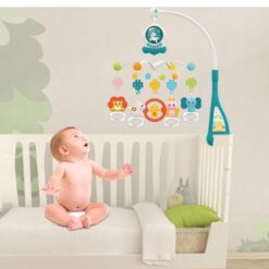 Jucarie bebe pentru patut, 0 luni+, Carusel muzical 01