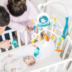 Jucarie bebe pentru patut, 0 luni+, Carusel muzical 01