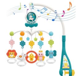 Jucarie bebe pentru patut, 0 luni+, Carusel muzical 01