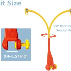 Jucarie bebe pentru patut, 0 luni+, Carusel muzical, Rosu 04