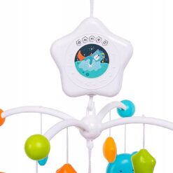 Jucarie bebe pentru patut, 0 luni+, Carusel muzical, Rosu