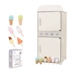 Jucărie din lemn – Frigider si congelator, cu accesorii, 3 ani+1 (2)