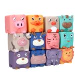 Jucarie educativa bebe, set 12 cuburi moi, 6 luni+