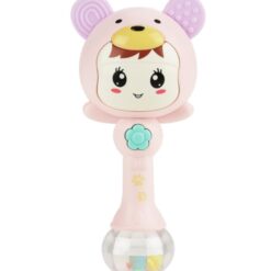 Jucarie interactiva pentru bebelusi, Zornăitoare, 12 luni+, Roz 01