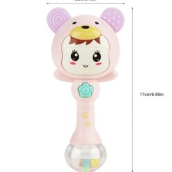 Jucarie interactiva pentru bebelusi, Zornăitoare, 12 luni+, Roz 01