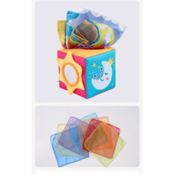 Jucarie senzoriala bebe, Cutia cu batiste, 6 luni+, Vremea 02