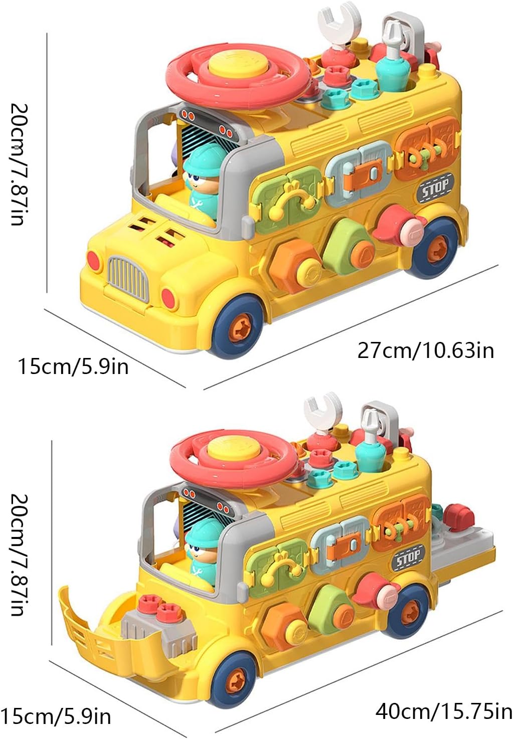 Masinuta interactiva cu activitati educative, 3 ani 01