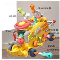 Masinuta interactiva cu activitati educative, 3 ani 01