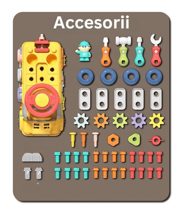 Masinuta interactiva cu activitati educative, 3 ani 01