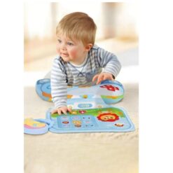 Perna burtica cu activitati pentru bebelusi, 0 luni+, Albastru 01