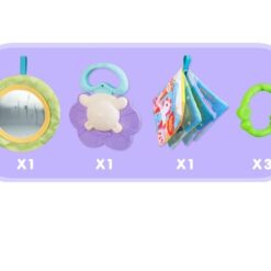 Perna burtica cu activitati pentru bebelusi, 0 luni+, Albastru 05