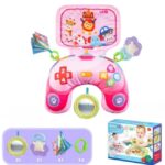 Perna burtica cu activitati pentru bebelusi, 0 luni+,Roz