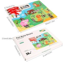 Placa cu activitati Montessori - Incuie Descuie, 3 ani+ 01