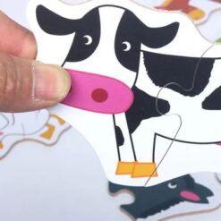 Puzzle duo animale salbatice, 13 modele, 2 piese 10