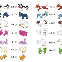 Puzzle duo animale salbatice, 13 modele, 2 piese 10