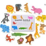 Puzzle duo animale salbatice, 13 modele, 2 piese