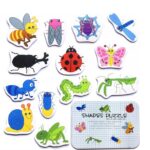 Puzzle duo insecte, 13 modele, 2 piese