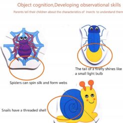 Puzzle duo insecte, 13 modele, 2 piese