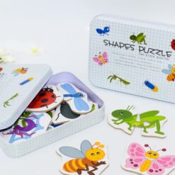 Puzzle duo insecte, 13 modele, 2 piese