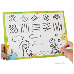 Puzzle duo piese groase lemn si tablita de scris 01