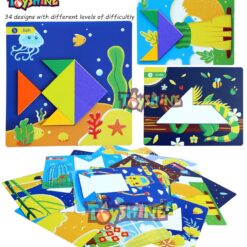 Puzzle forme geometrice, Tangram, 3 ani+ 05