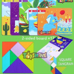 Puzzle forme geometrice, Tangram, 3 ani+ 05