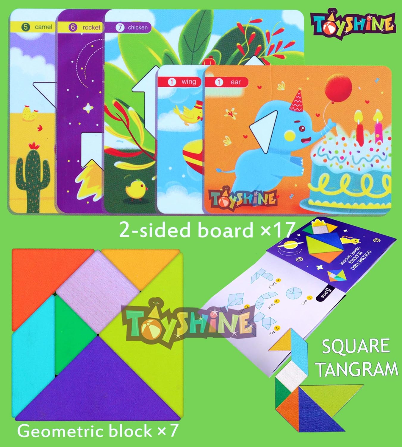 Puzzle forme geometrice, Tangram, 3 ani+ 05