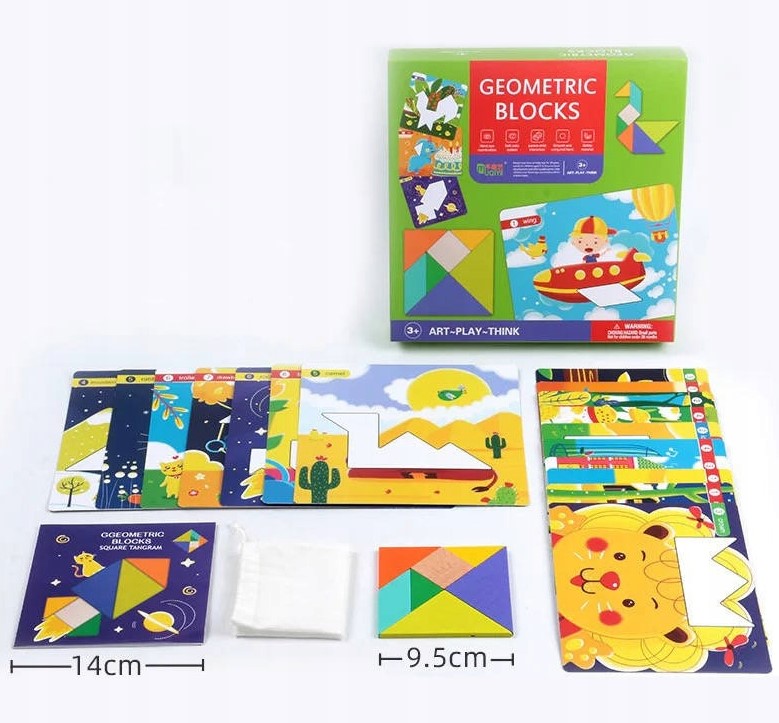 Puzzle forme geometrice, Tangram, 3 ani+ 05