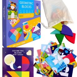 Puzzle forme geometrice, tip tangram, 3 ani+ 02