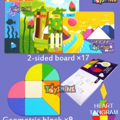 Puzzle forme geometrice, tip tangram, 3 ani+ 02