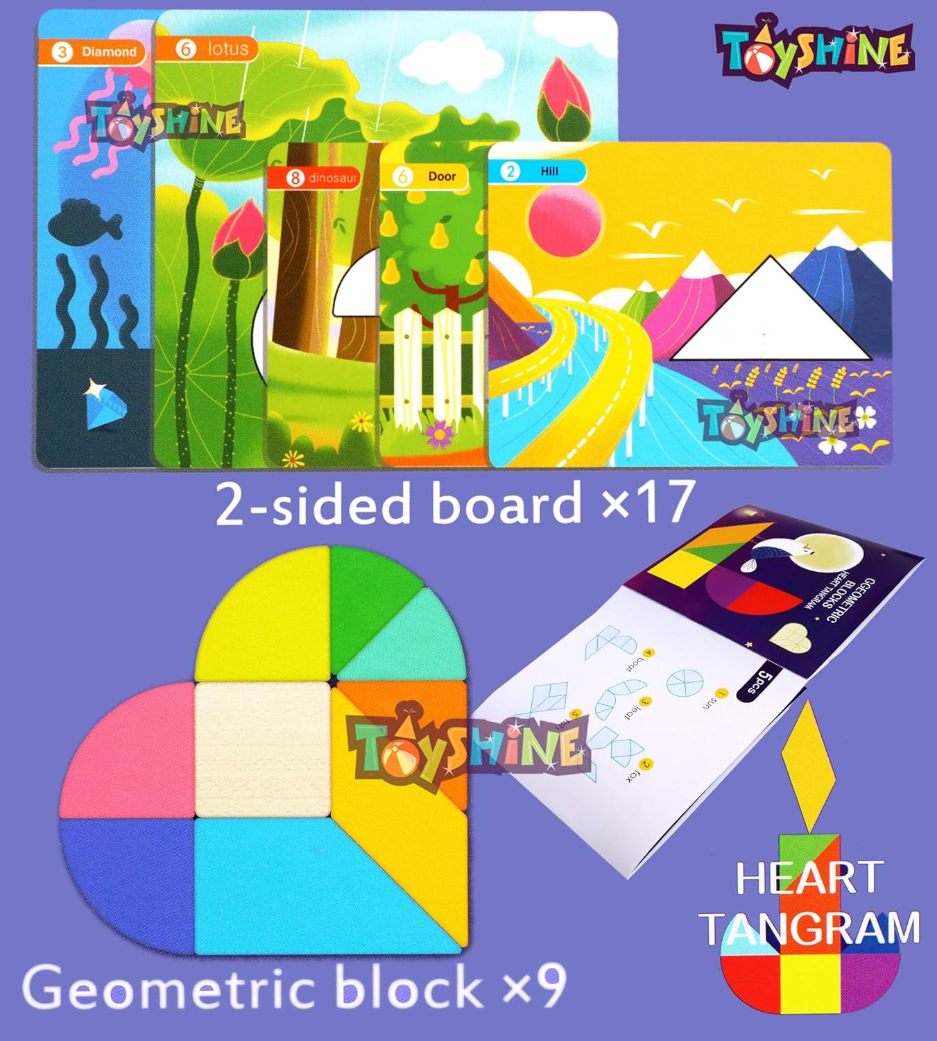 Puzzle forme geometrice, tip tangram, 3 ani+ 02