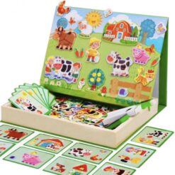 Puzzle magnetic tip carte- Animale de la ferma, 3 ani 001