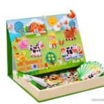 Puzzle magnetic tip carte- Animale de la ferma, 3 ani