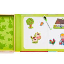 Puzzle magnetic tip carte- Animale de la ferma, 3 ani 001