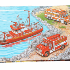 Carte educativa cu 6 puzzle-uri – Pompieri, 72 piese