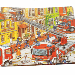 Carte educativa cu 6 puzzle-uri – Pompieri, 72 piese