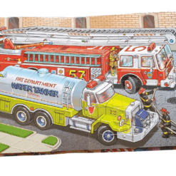 Carte educativa cu 6 puzzle-uri – Pompieri, 72 piese