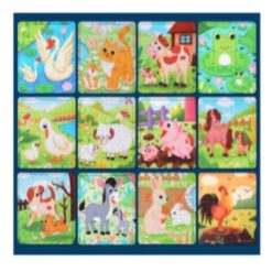 Set 12 puzzle cu animale, puzzle cu 20 piese, 3 ani 01