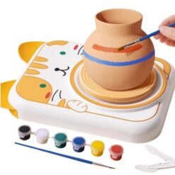 Set creativ de pictura si modelaj - Joc olarit Pet Pottery Machine, 3 ani 03