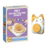 Set creativ de pictura si modelaj - Joc olarit Pet Pottery Machine, 3 ani