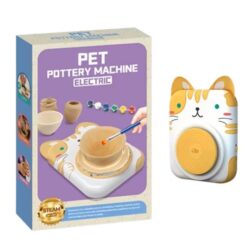 Set creativ de pictura si modelaj - Joc olarit Pet Pottery Machine, 3 ani 03