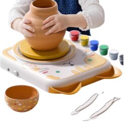 Set creativ de pictura si modelaj - Joc olarit Pet Pottery Machine, 3 ani 03