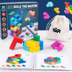 Set de constructie 3D de tip Tetris, 3D Build the Master, 4 ANI+ 01